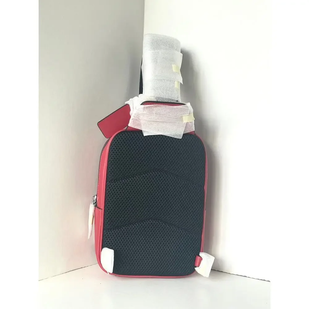Coach Racer Sling Pack CU252 True Red Calf Leather Small Crossbody